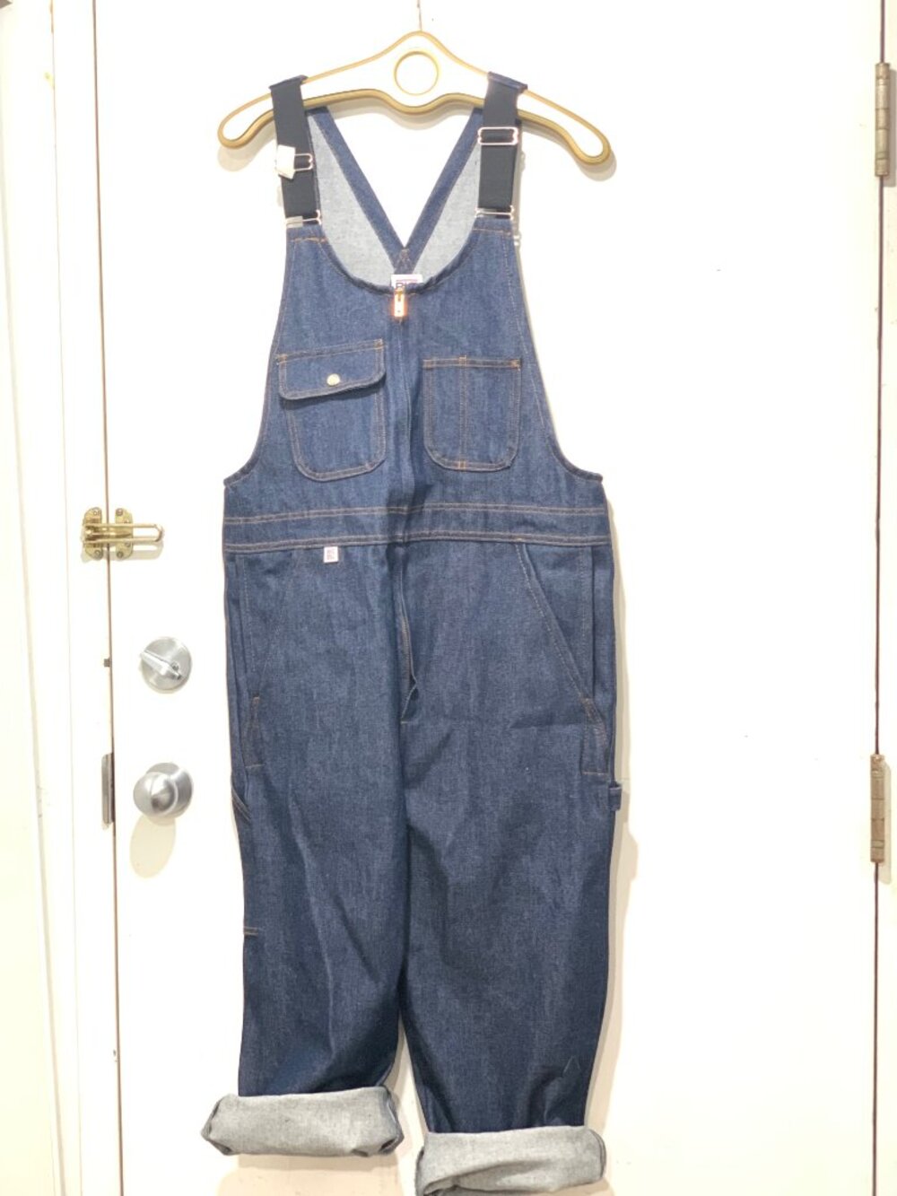 NEW BIG BILL MADE IN CANADA WORKWEAR/CASUAL WIDE-LEG DENIM OVERALLS SIZE 36